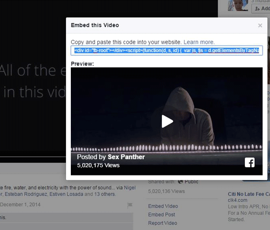 facebook-video-to-website