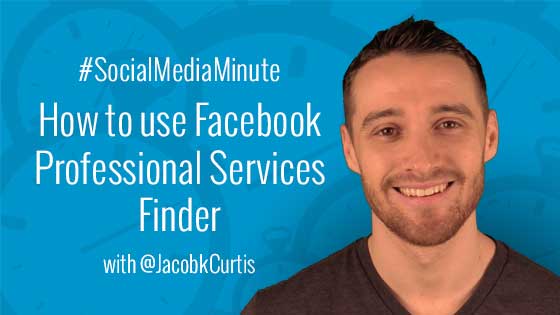 Facebook professional services search